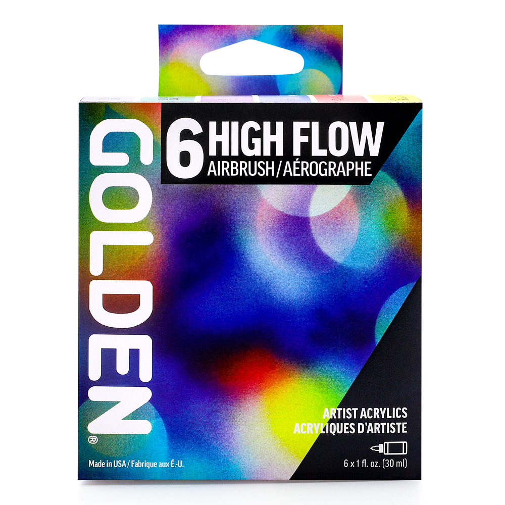 Golden High Flow Airbrush Set of 6