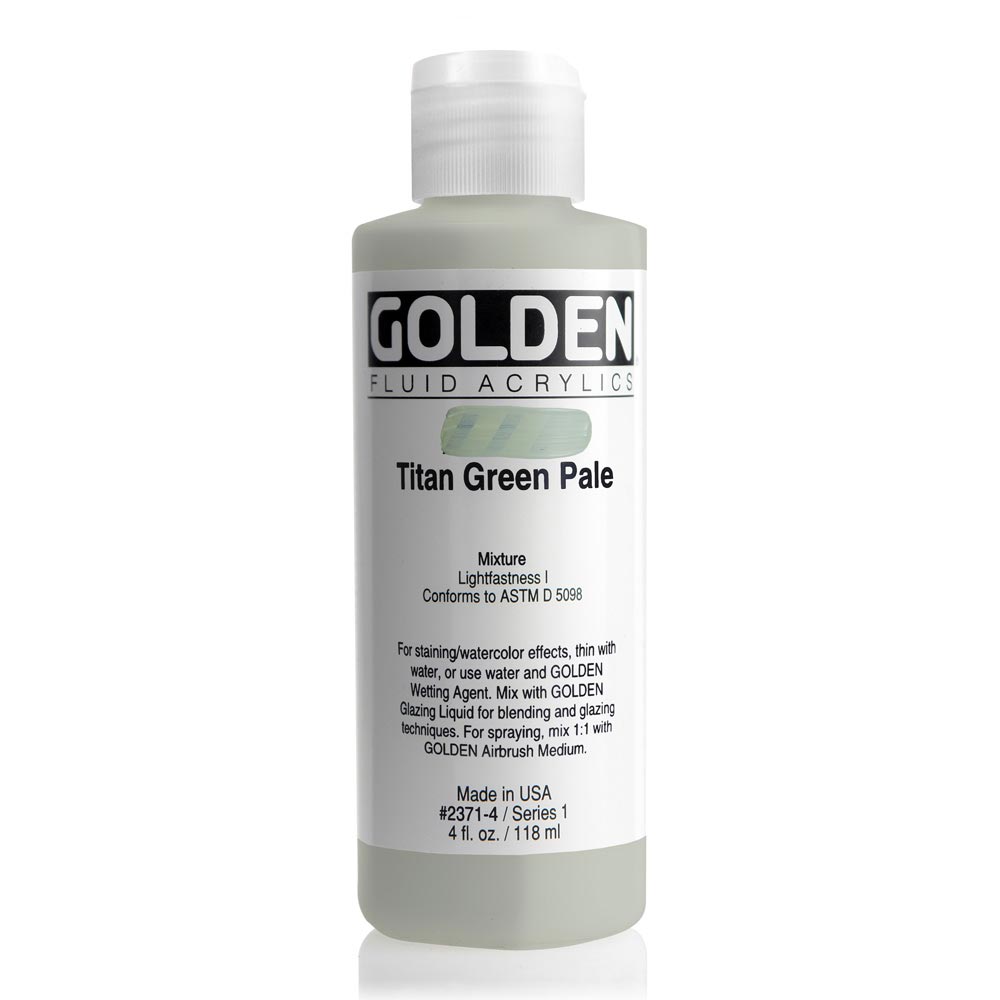 Golden Fluid Acrylic 4 oz Titan Green Pale