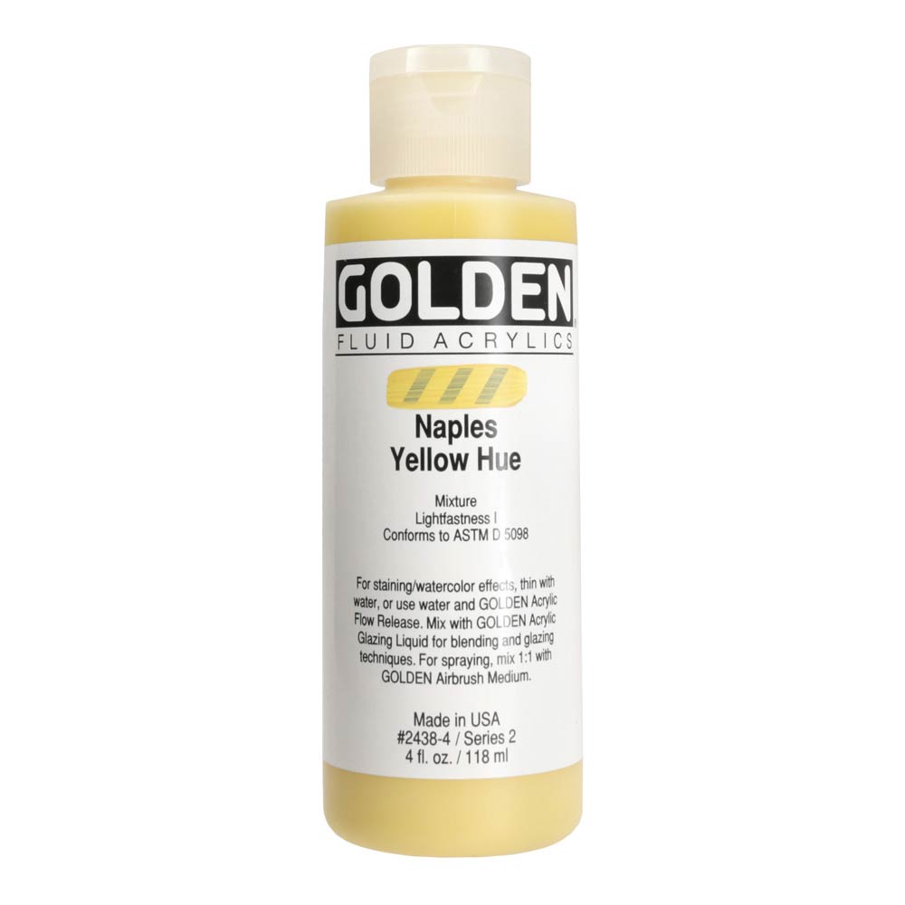 Golden Fluid Acrylic 4 oz Naples Yellow Hue
