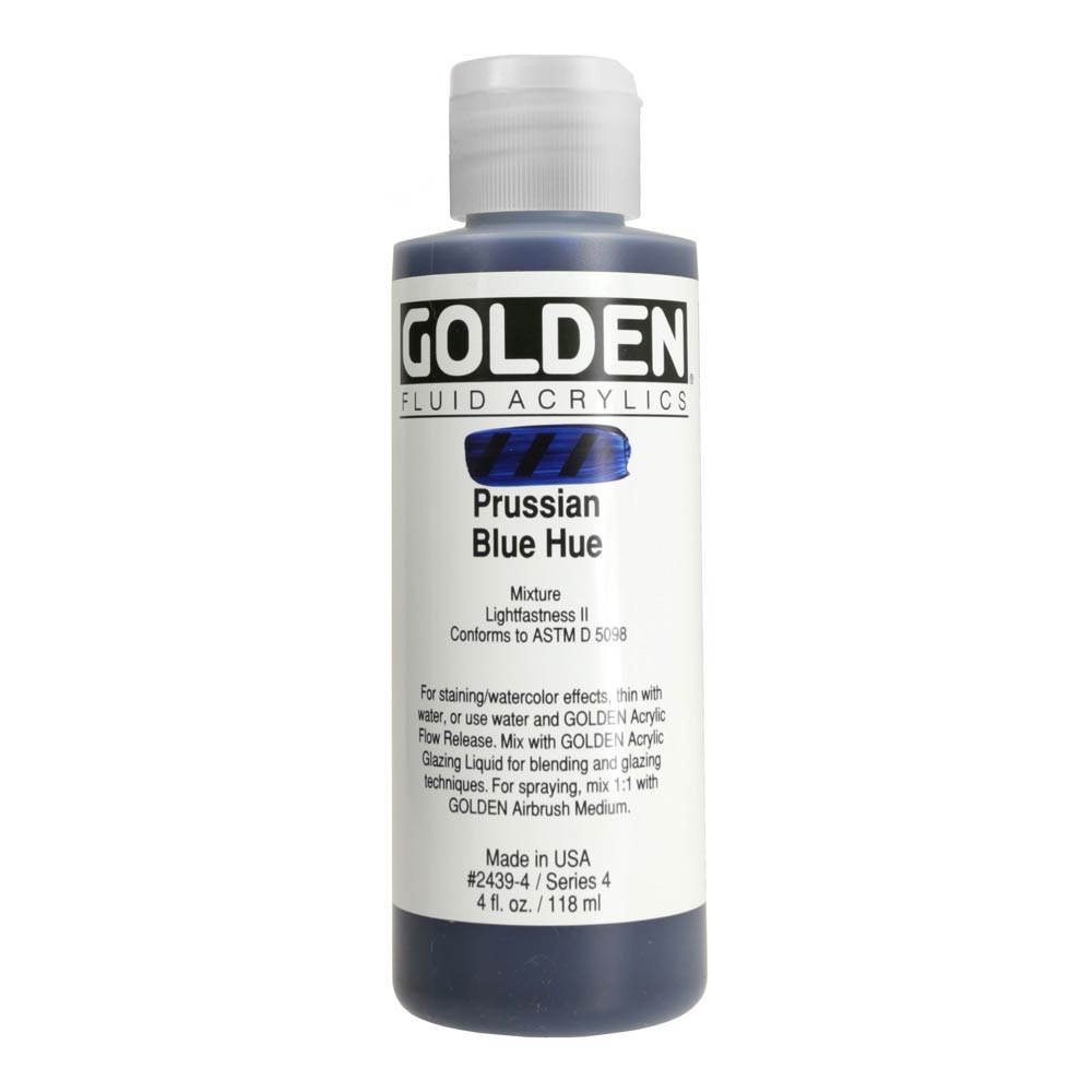 Golden Fluid Acrylic 4 oz Prussian Blue Hue