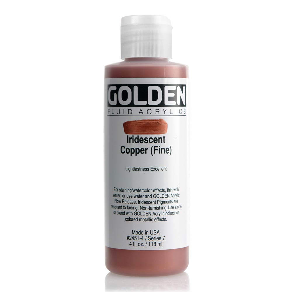 Golden Fluid Acrylic 4 oz Irid Copper Fine