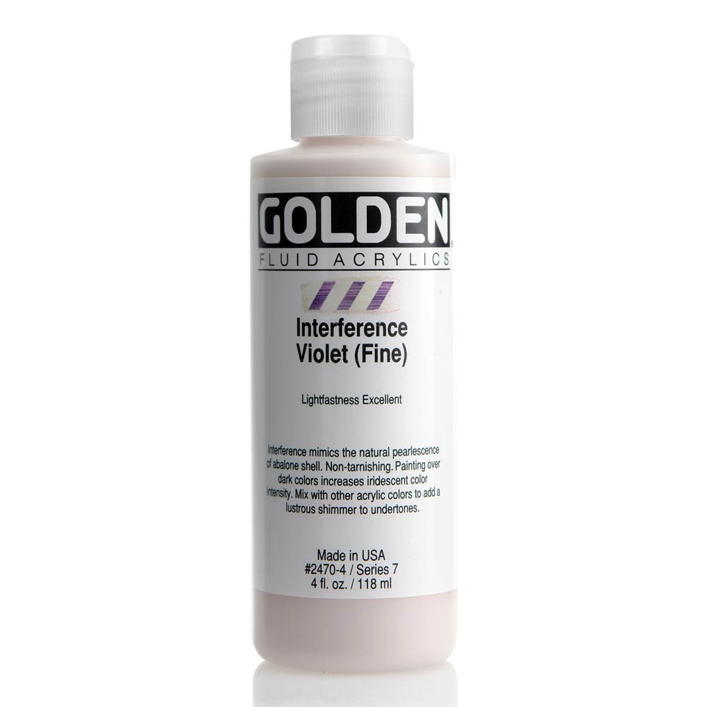 Golden Fluid Acrylic 4 oz Interf Violet Fine