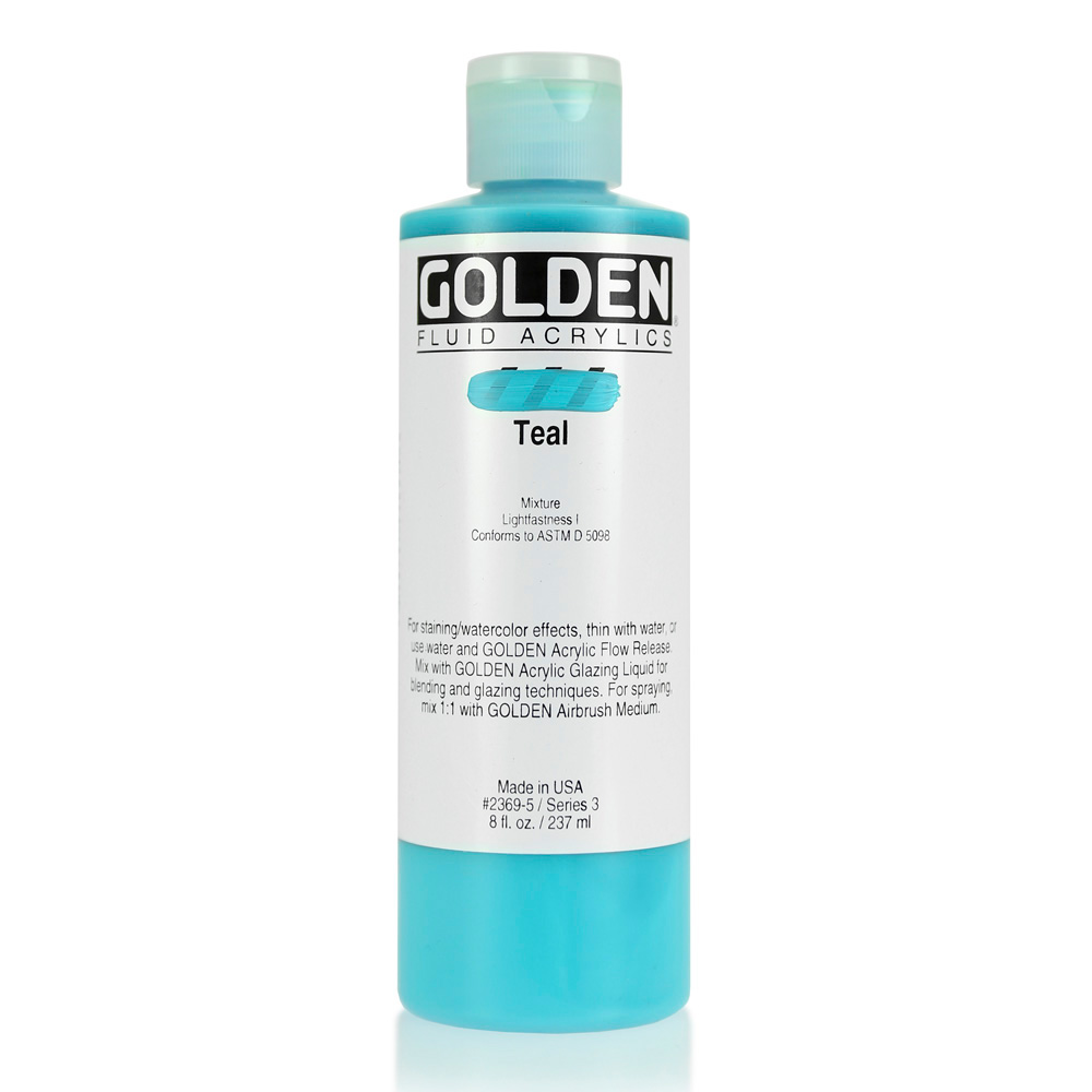 Golden Fluid Acrylic 8 oz Teal