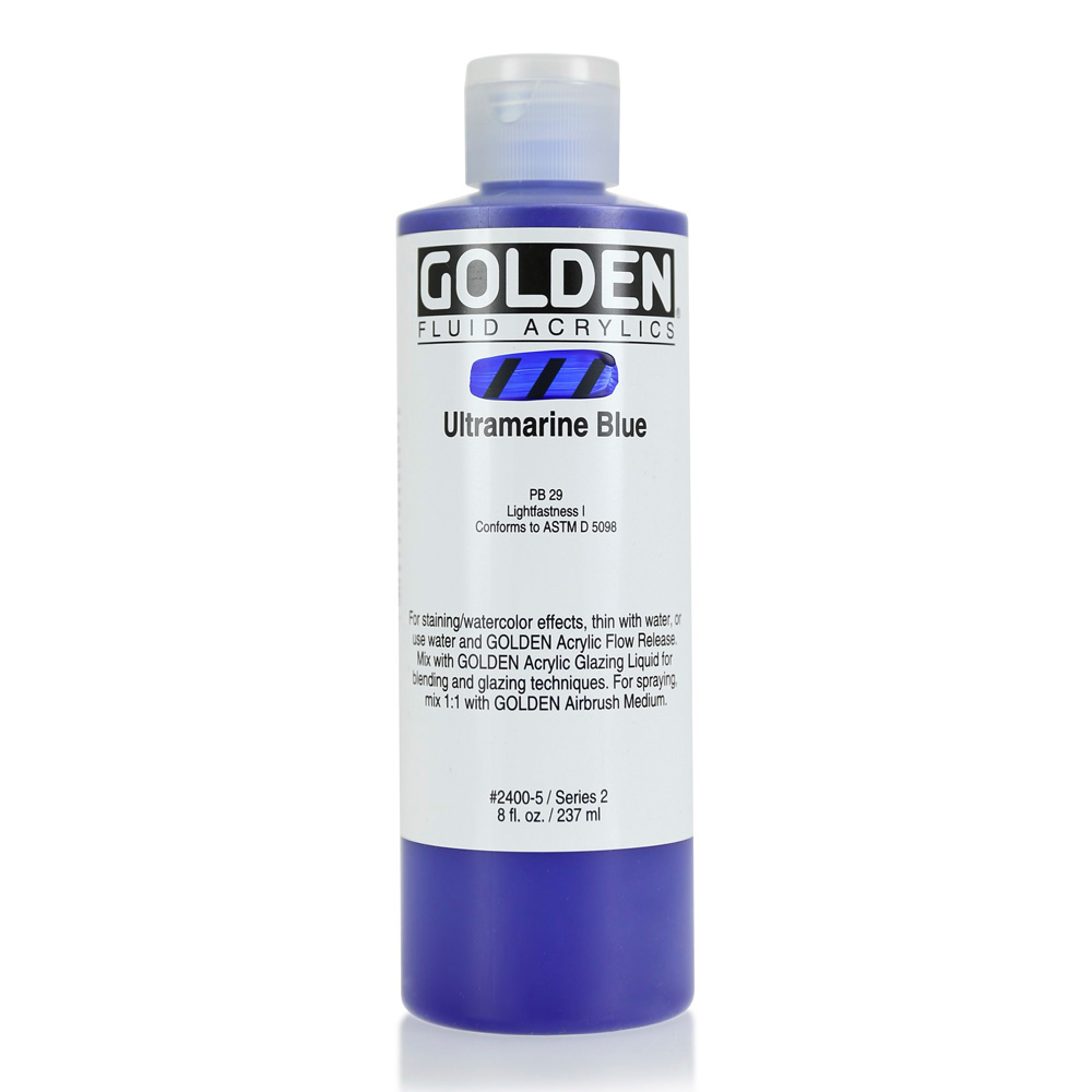 Golden Fluid Acrylic 8 oz Ultramarine Blue