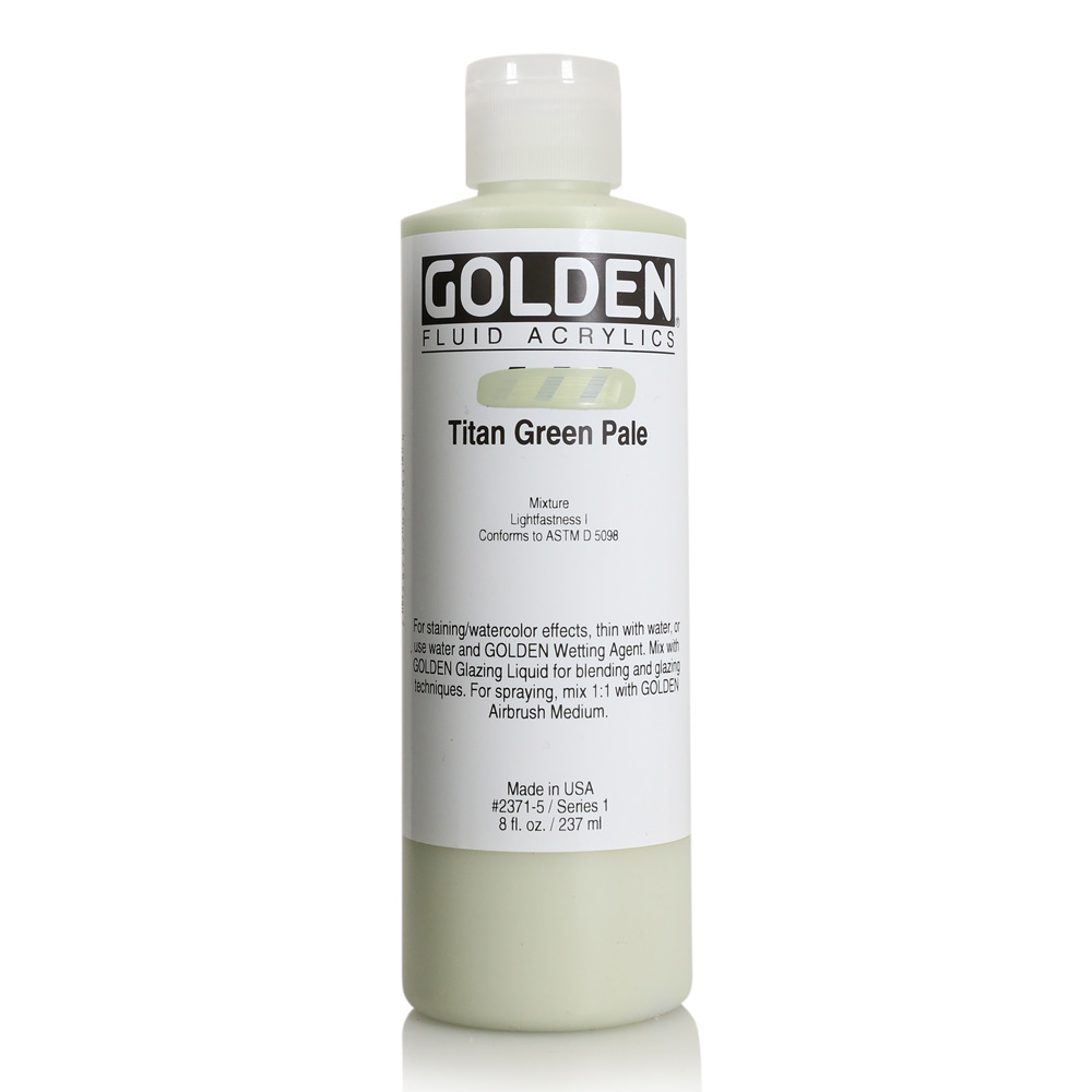 Golden Fluid Acrylic 8 oz Titan Green Pale
