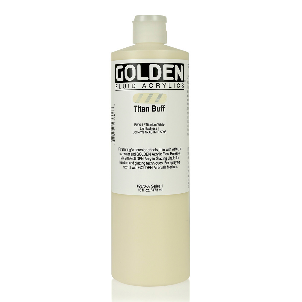 Golden Fluid Acrylic 16 oz Titan Buff