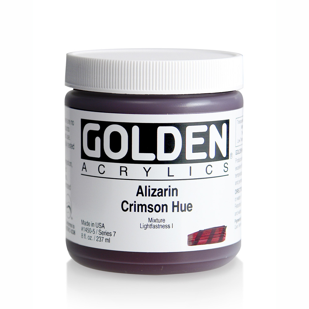 Golden Acrylic 8 oz Alizarin Crimson Hue