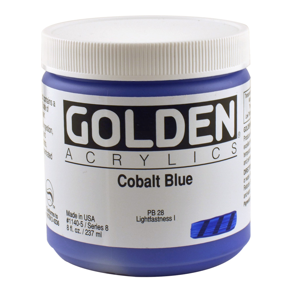 Golden Acrylic 8 oz Cobalt Blue