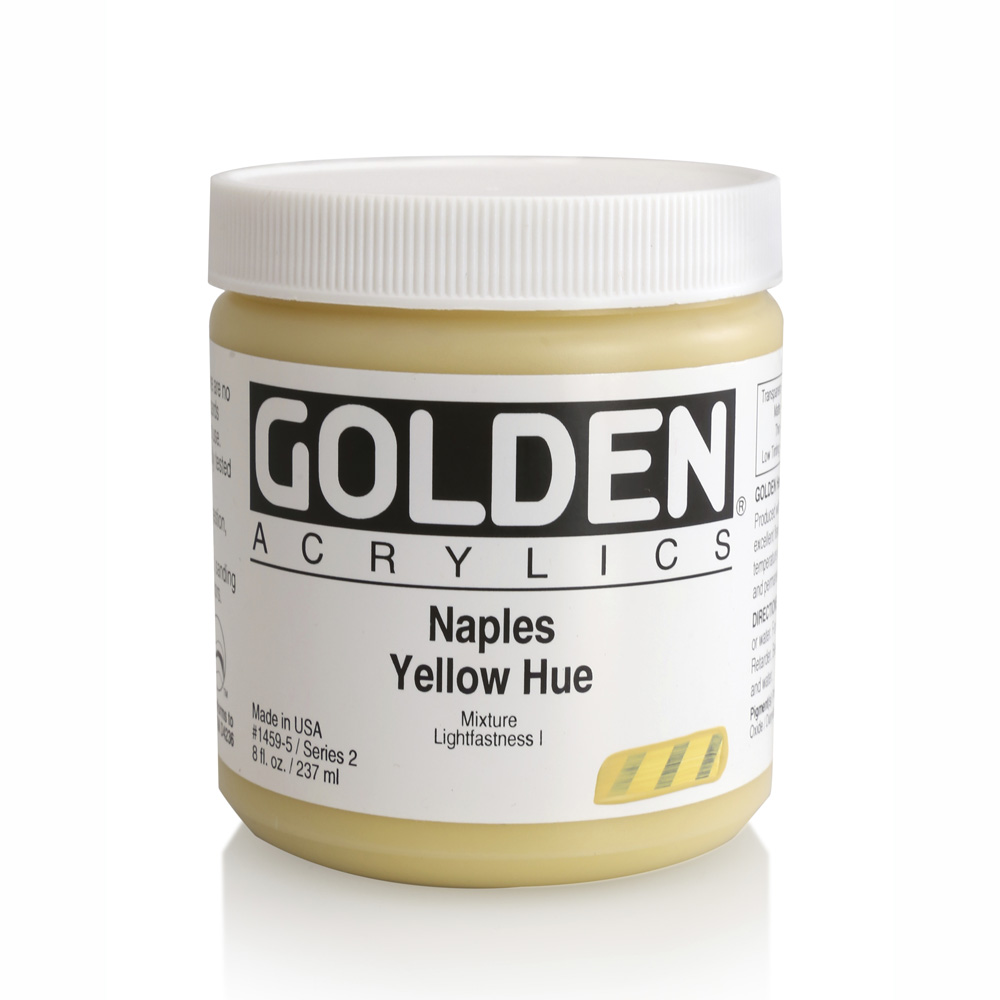 Golden Acrylic 8 oz Naples Yellow Hue