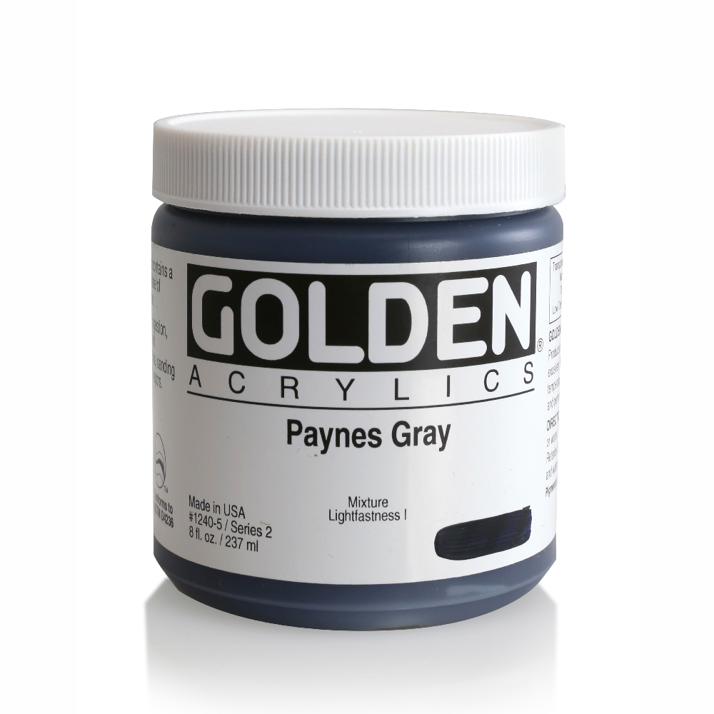 Golden Acrylic 8 oz Paynes Gray
