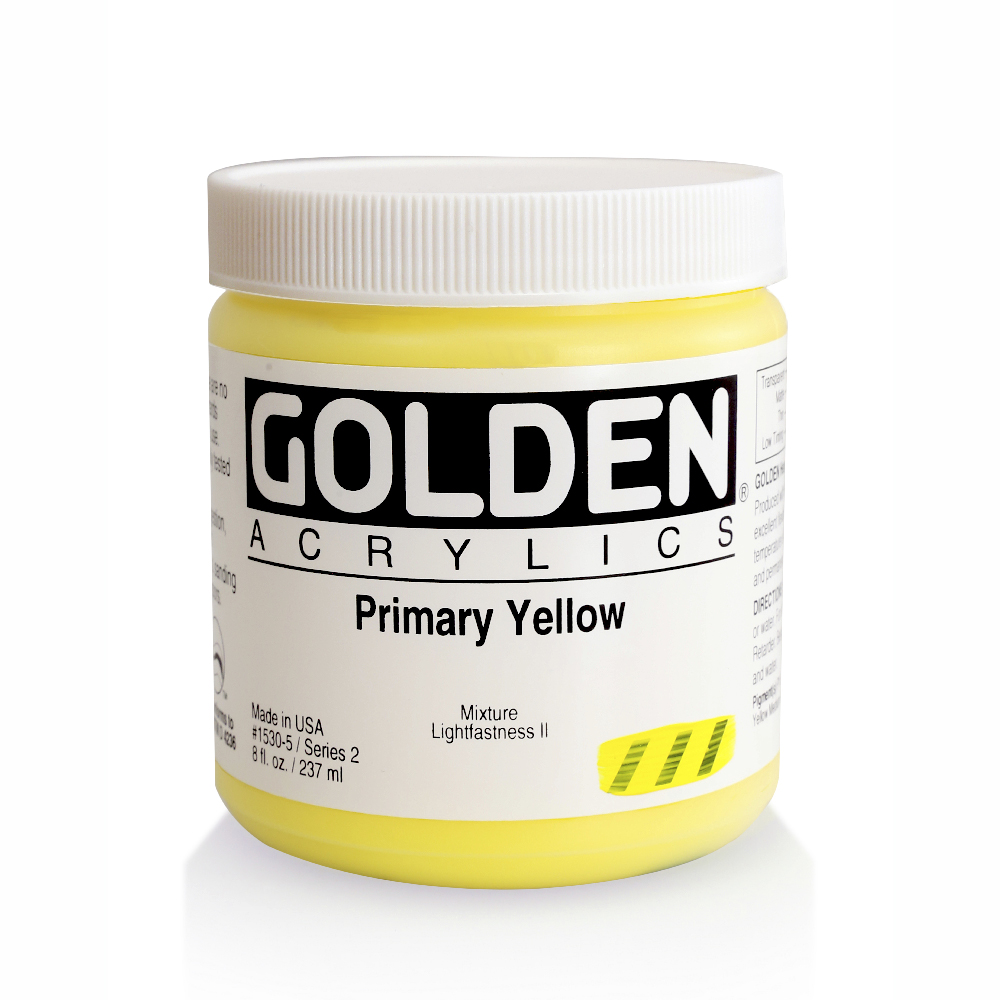 Golden Acrylic 8 oz Primary Yellow