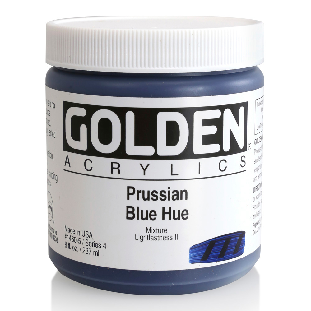 Golden Acrylic 8 oz Prussian Blue
