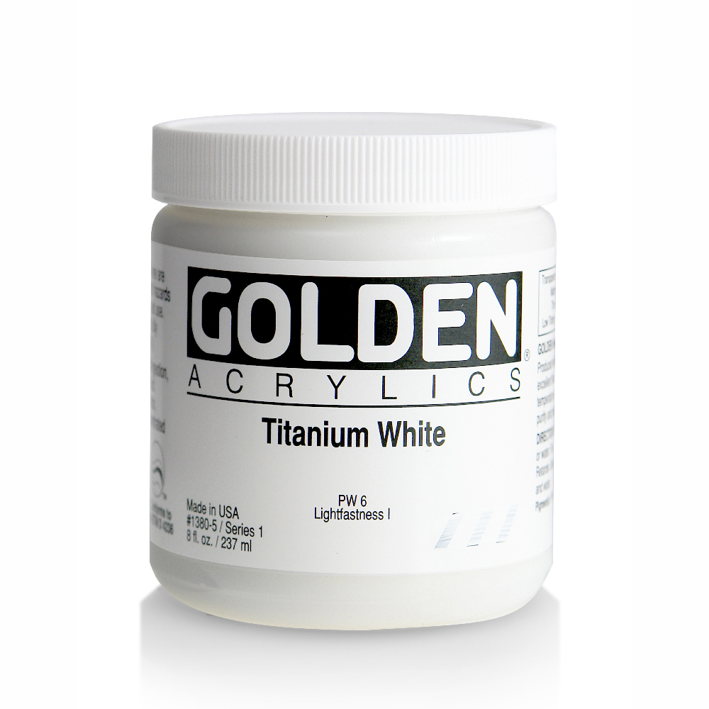 Golden Acrylic 8 oz Titanium White