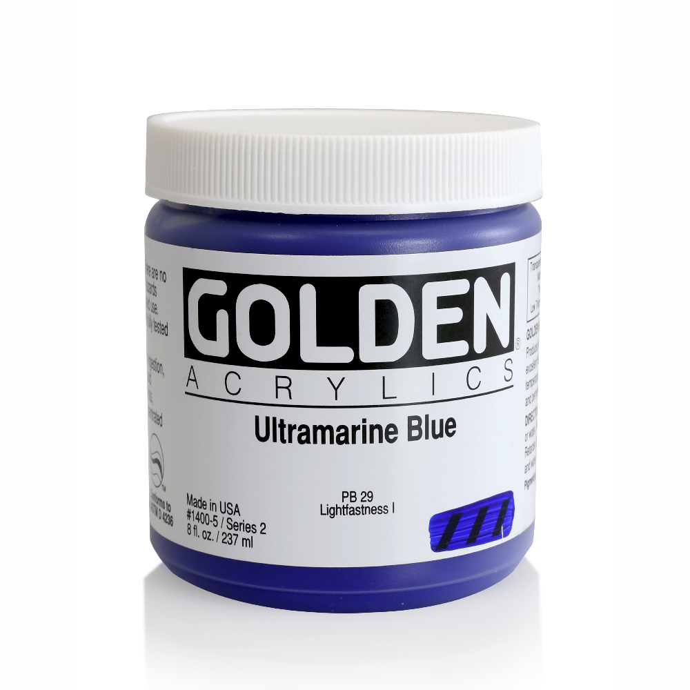 Golden Acrylic 8 oz Ultramarine Blue