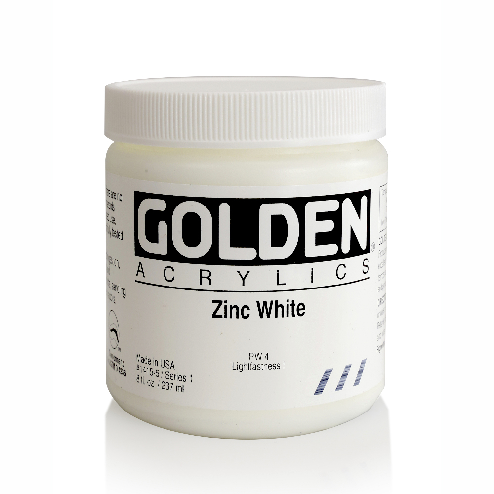 Golden Acrylic 8 oz Zinc White
