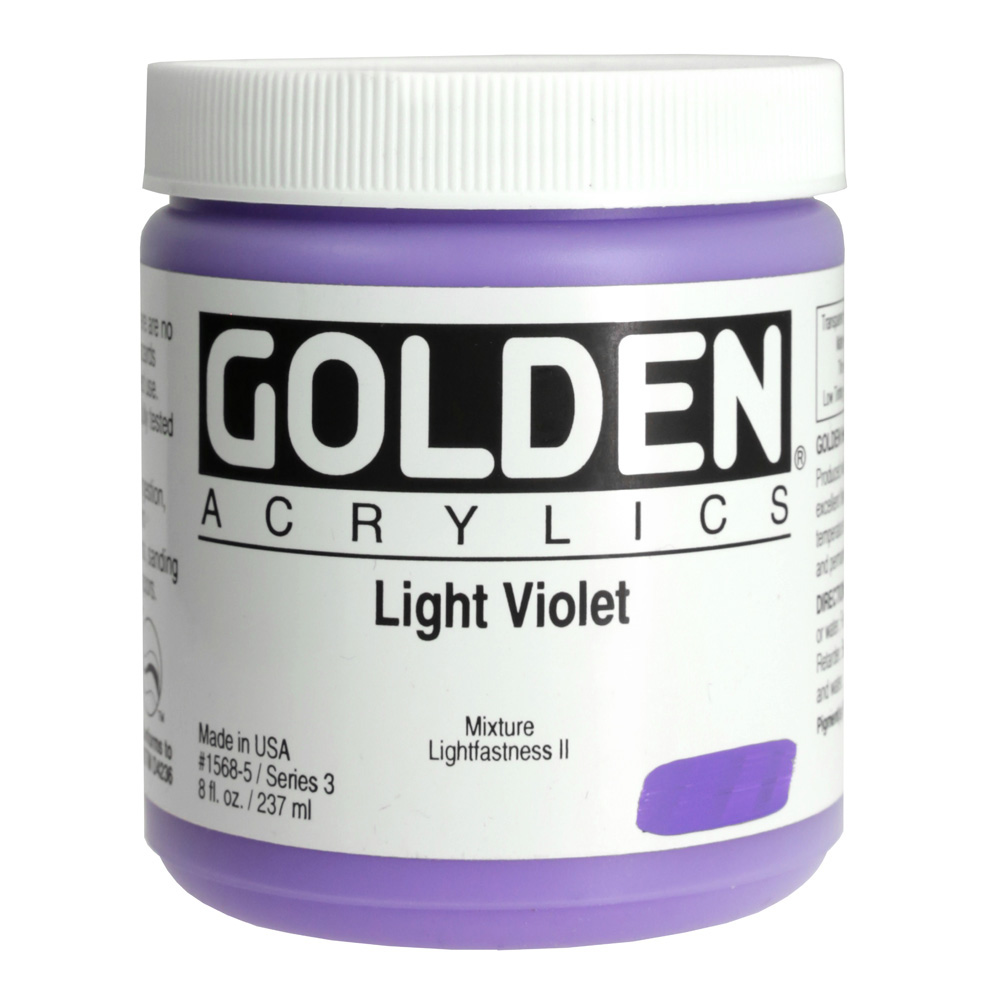 Golden Acrylic 8 oz Light Violet