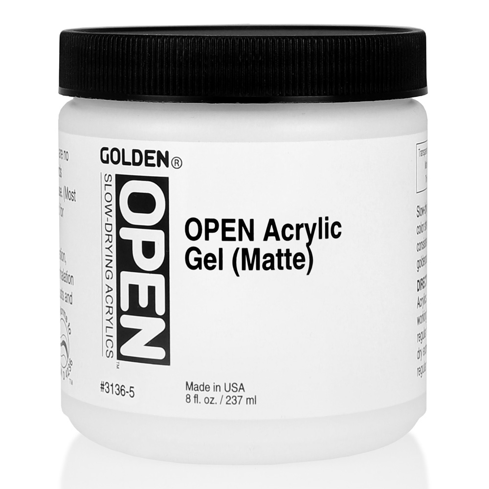 Golden Open Acrylic Gel 8 oz Matte