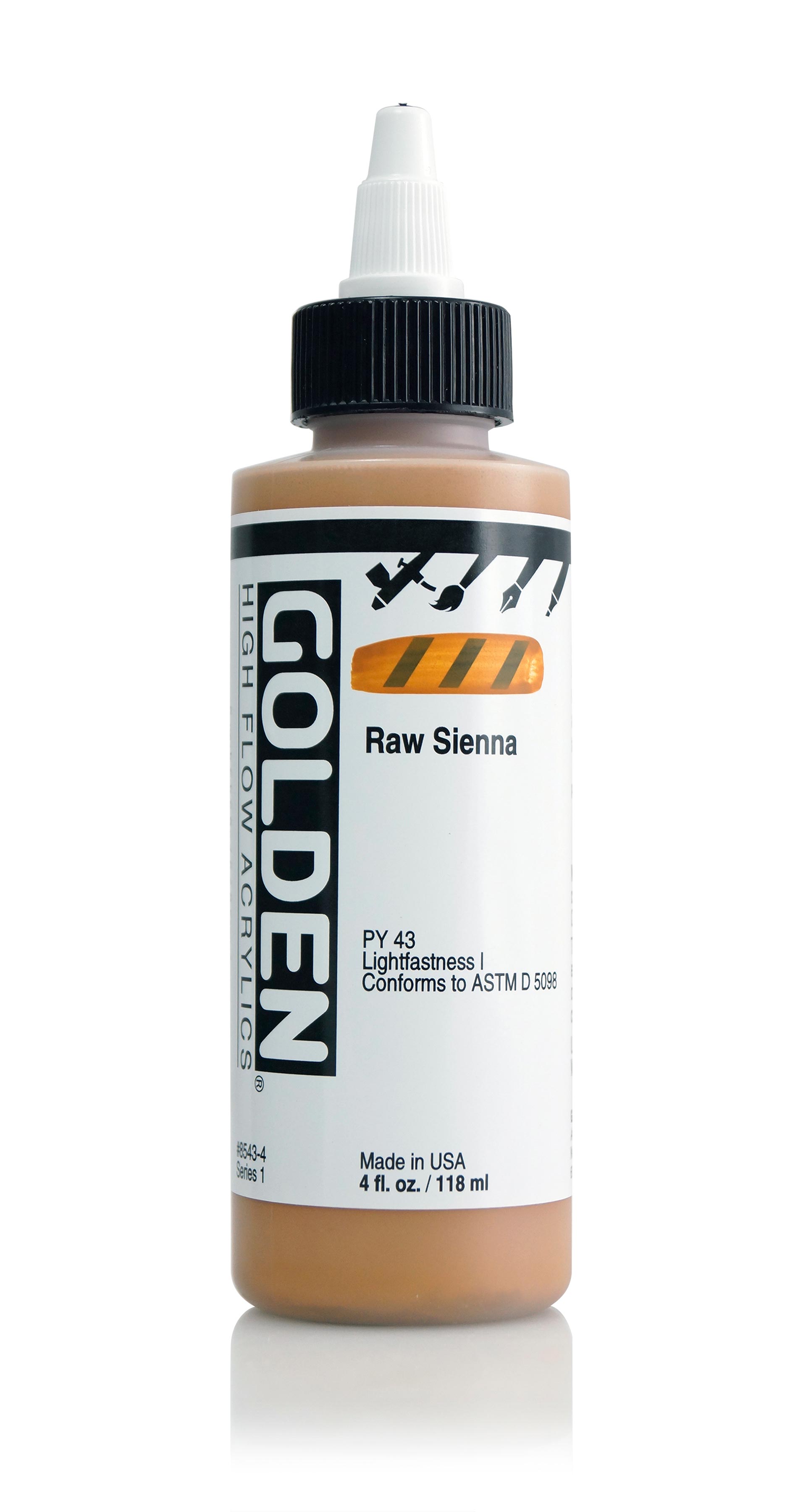 Golden High Flow 4 oz Raw Sienna