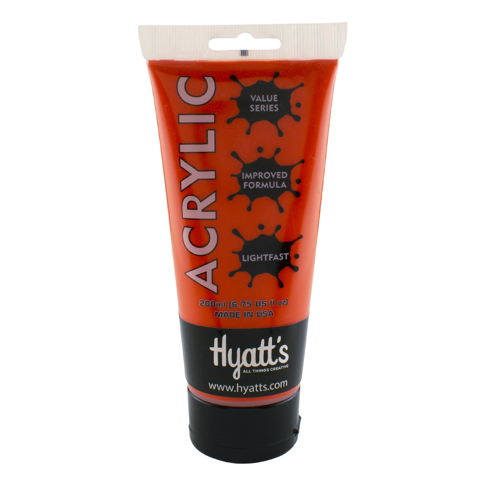 Hyatt's Acrylic 200 ml Cadmium Red Light