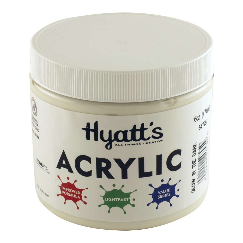 Hyatt's Acrylic 16 oz Glow in the Dark