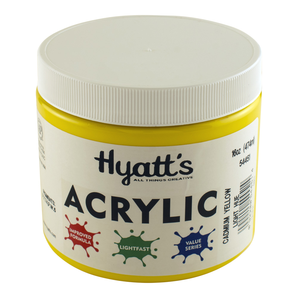 Hyatt's Acrylic 16 oz Cad Yellow Light