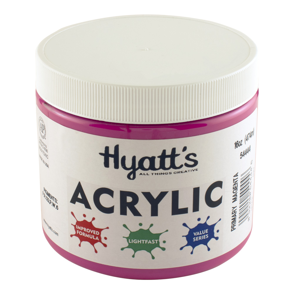 Hyatt's Acrylic 16 oz Primary Magenta