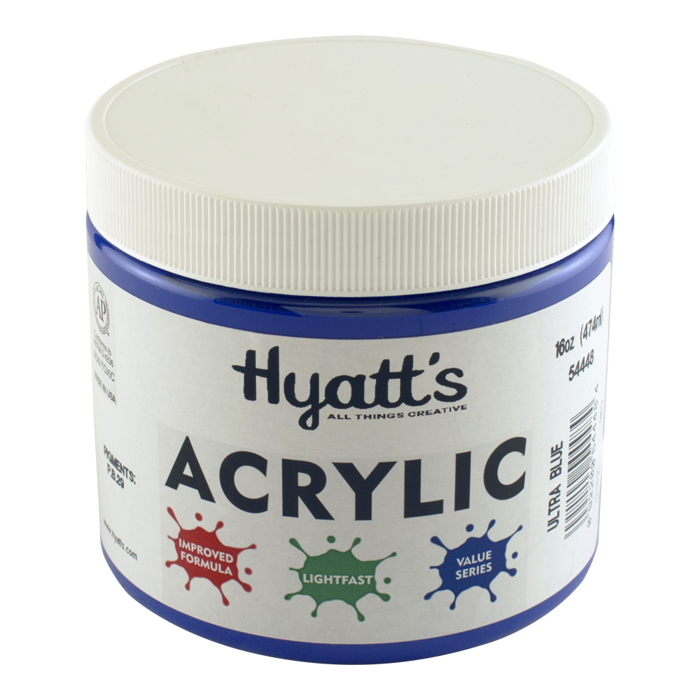 Hyatt's Acrylic 16 oz Ultra Blue