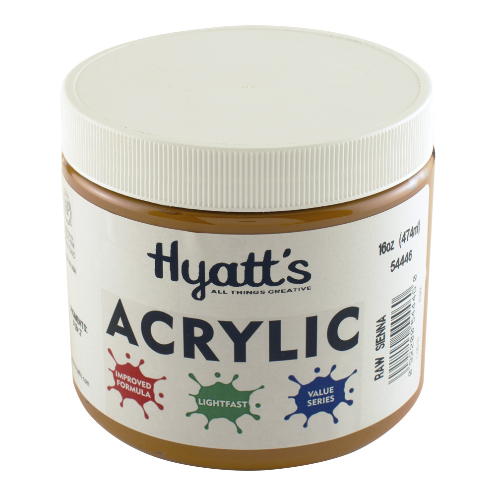 Hyatt's Acrylic 16 oz Raw Sienna