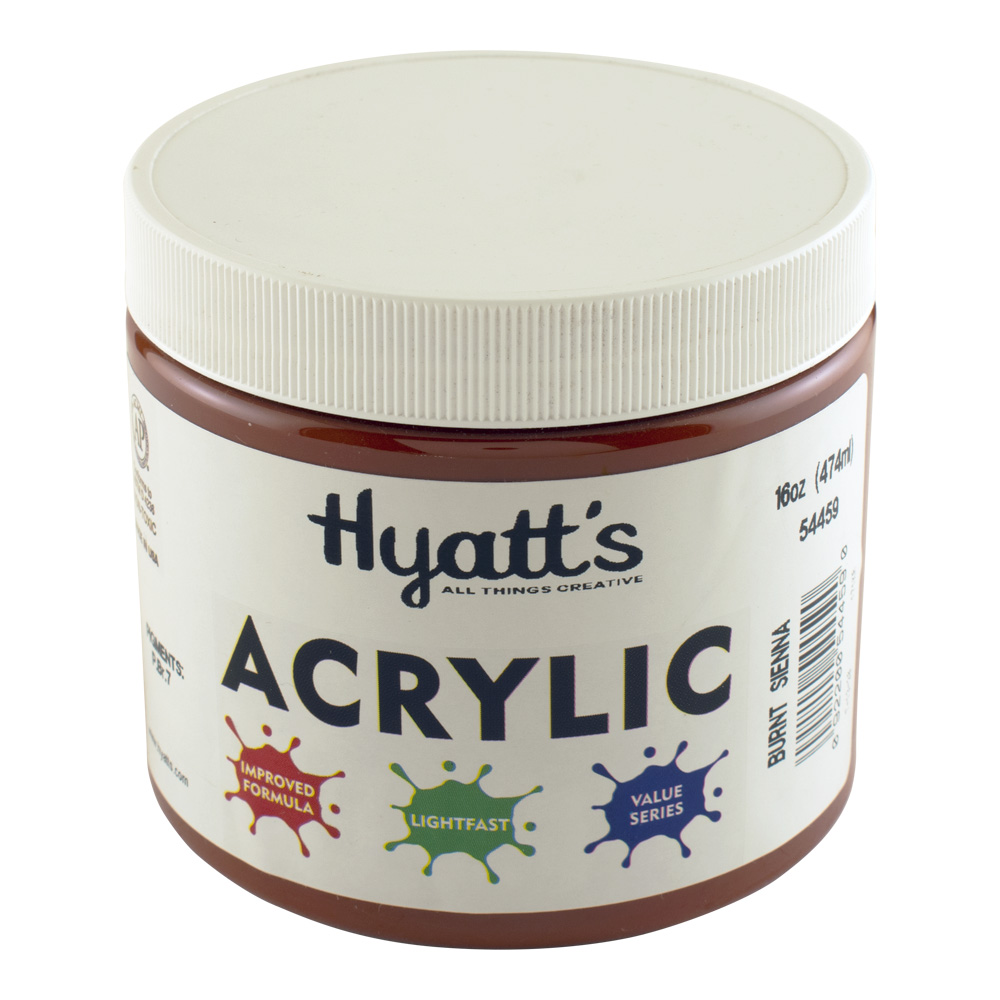 Hyatt's Acrylic 16 oz Burnt Sienna