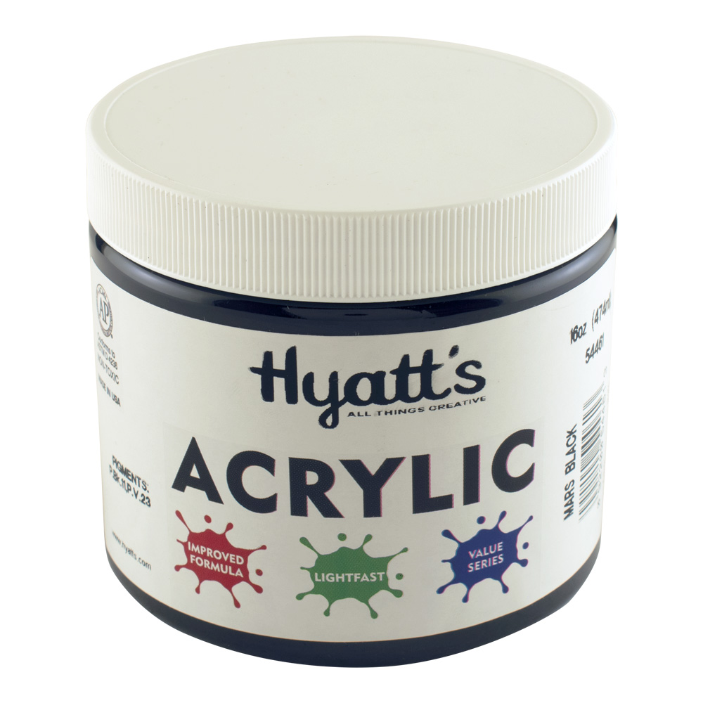 Hyatt's Acrylic 16 oz Mars Black