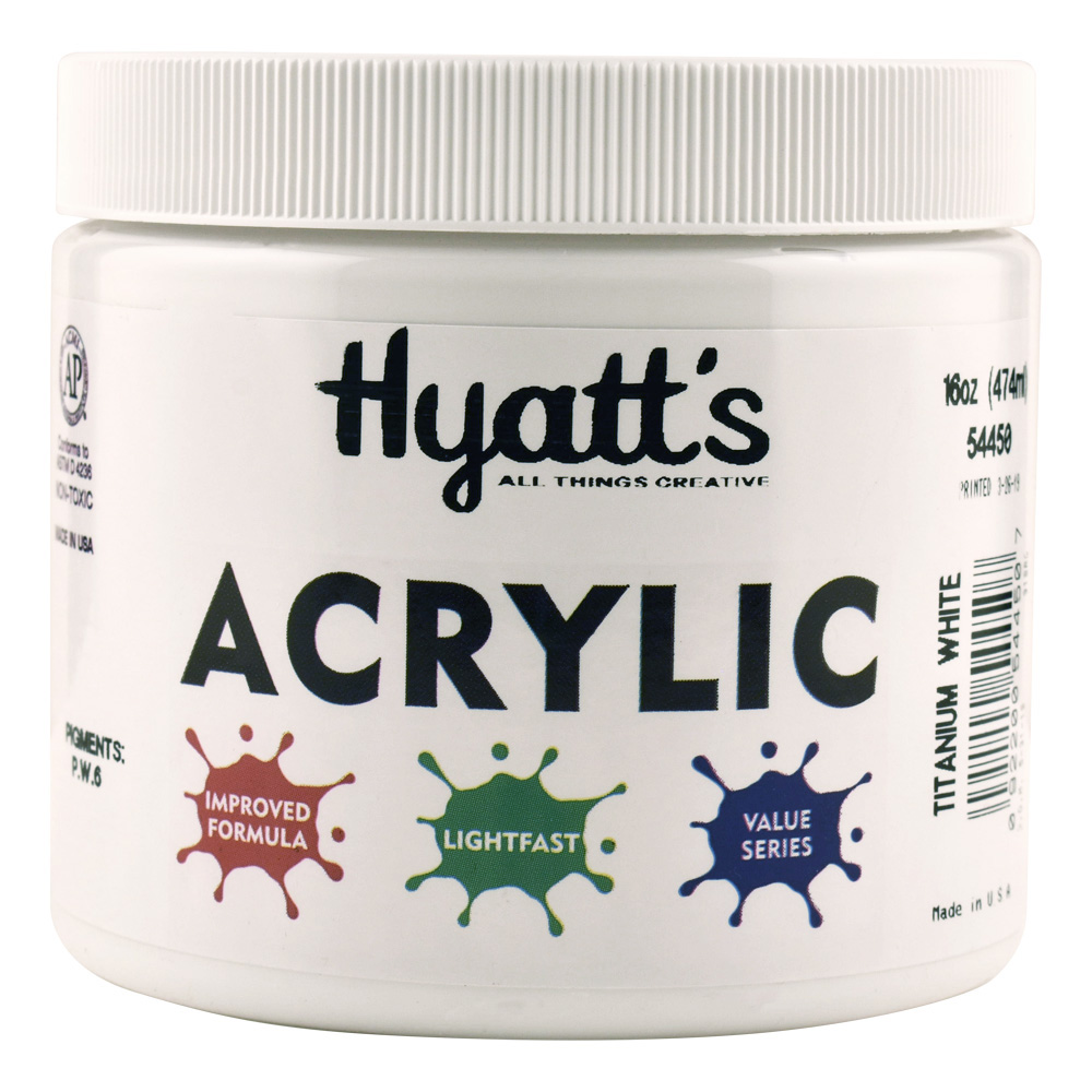 Hyatt's Acrylic 16 oz Titanium White