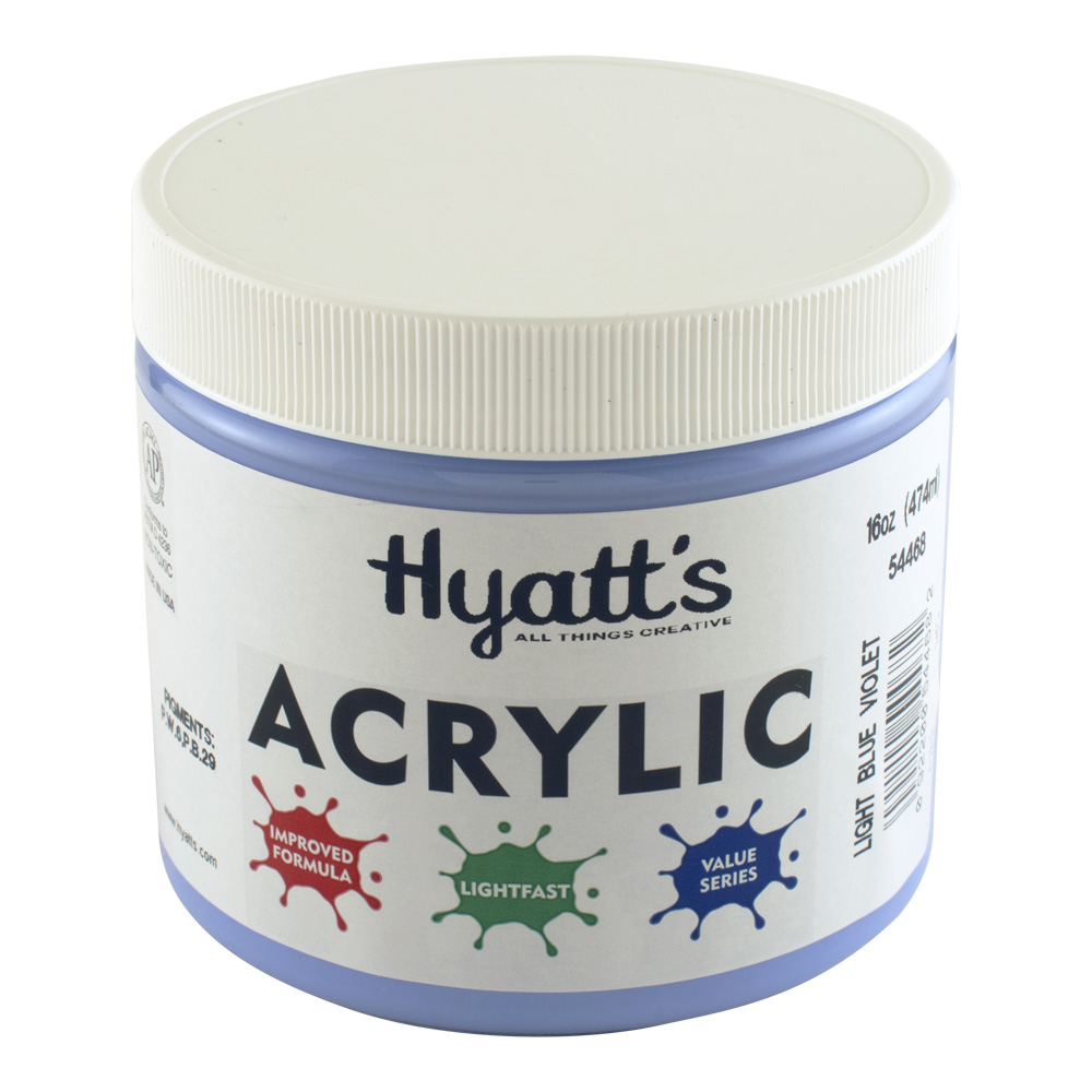 Hyatt's Acrylic 16 oz Light Blue Violet