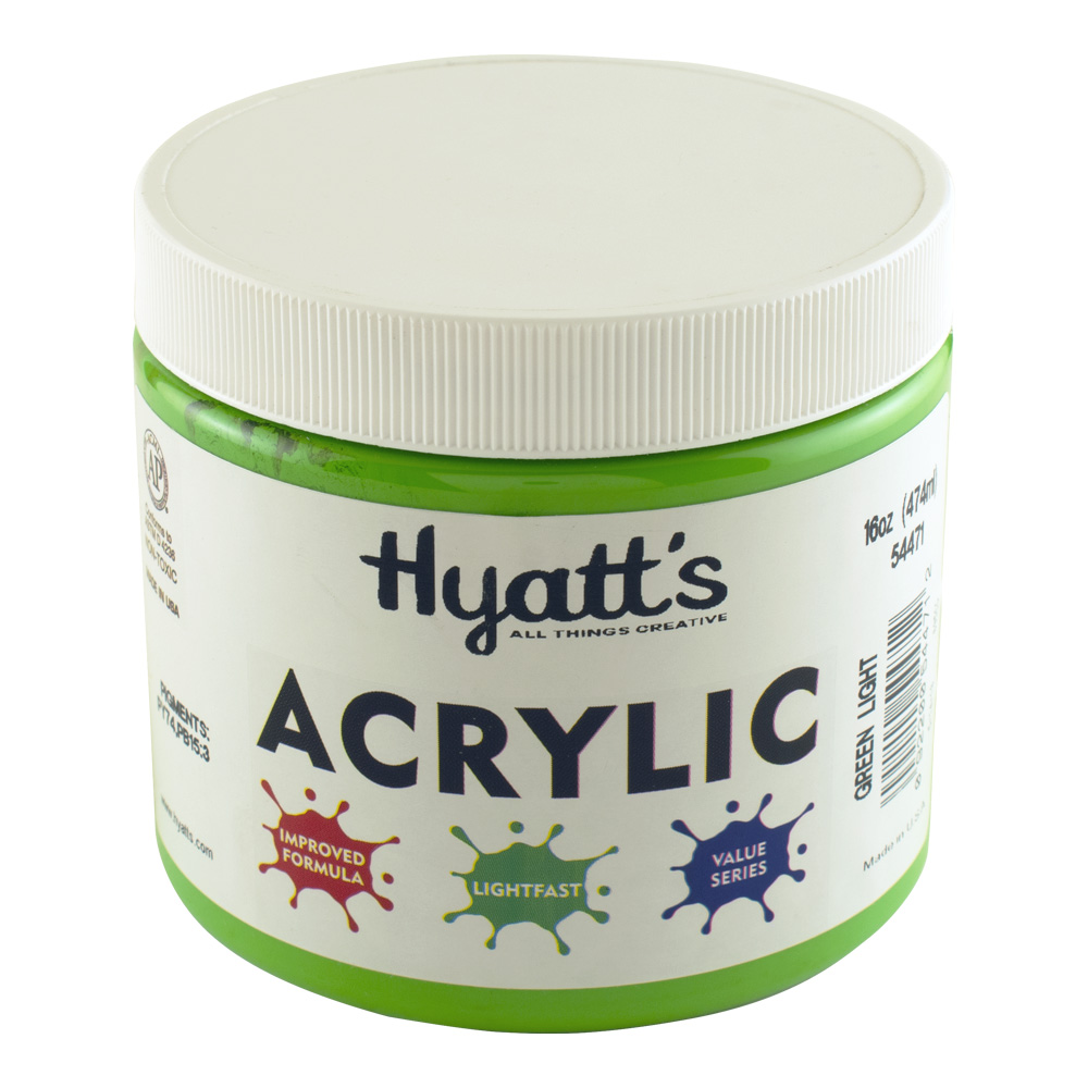 Hyatt's Acrylic 16 oz Green Light