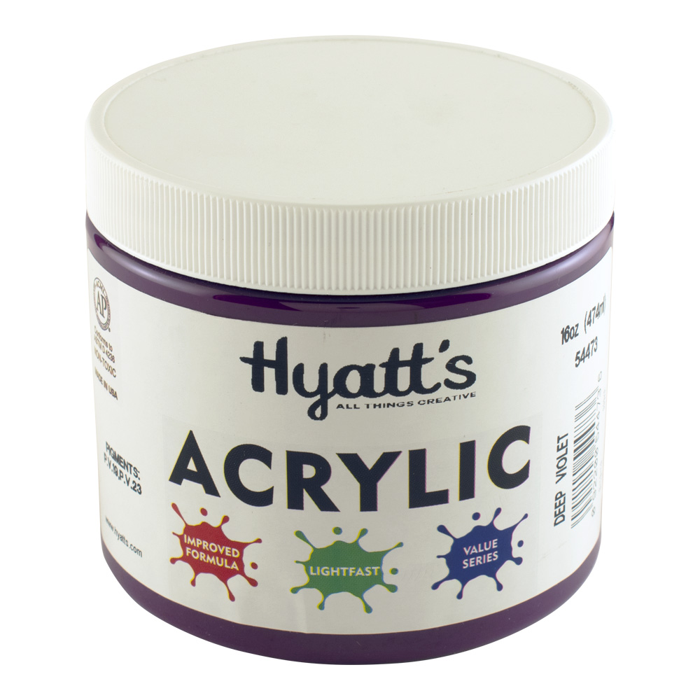 Hyatt's Acrylic 16 oz Deep Violet