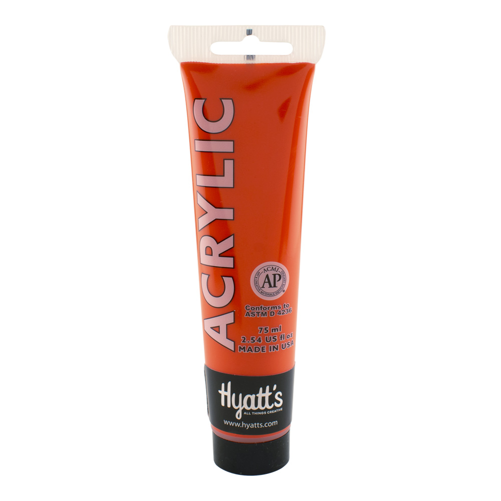 Hyatt's Acrylic 75 ml Cadmium Red Light
