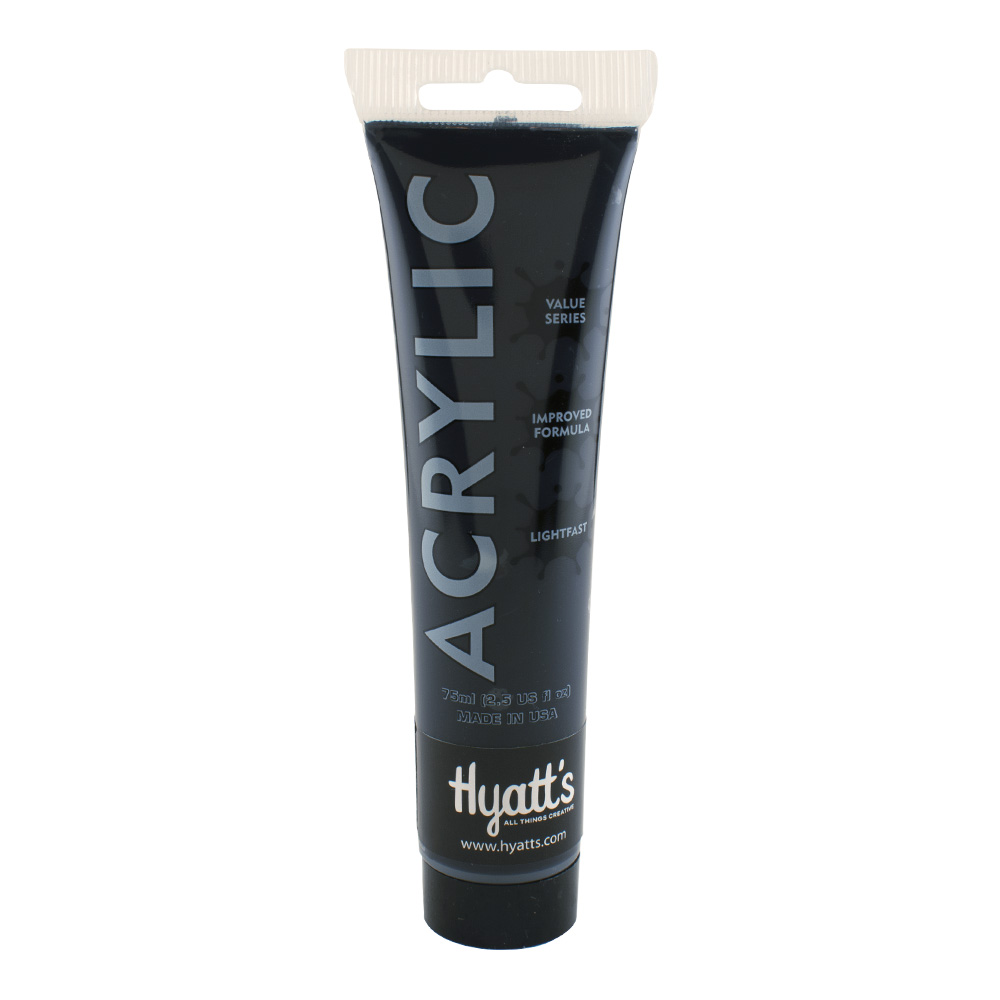 Hyatt's Acrylic 75 ml Ivory Black
