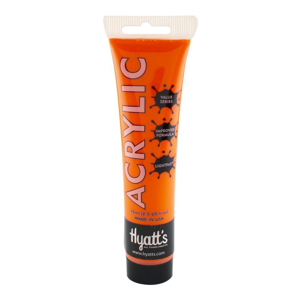 Hyatt's Acrylic 75 ml Neon Orange