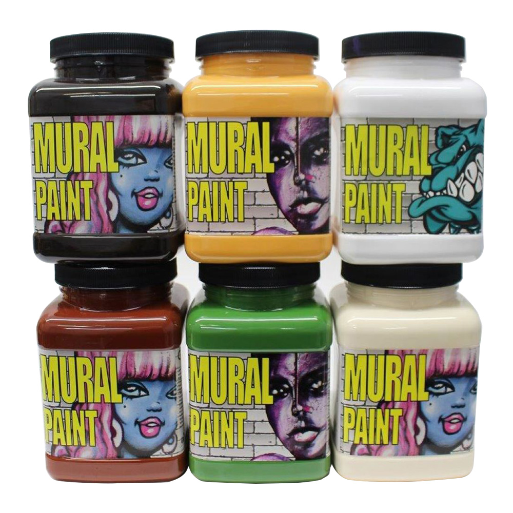 Chroma Mural Paint 16 oz Set Of 6 Terra