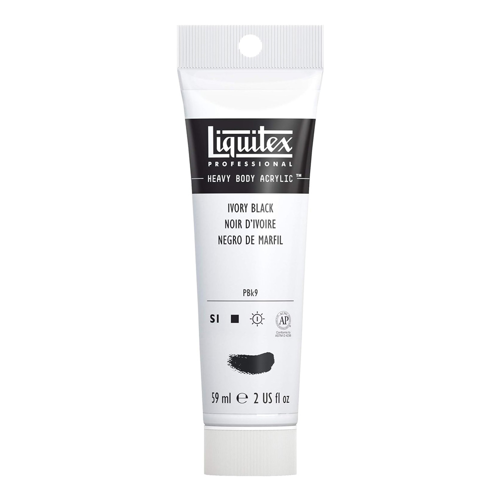 Liquitex Hvy Acrylic 2 oz Ivory Black