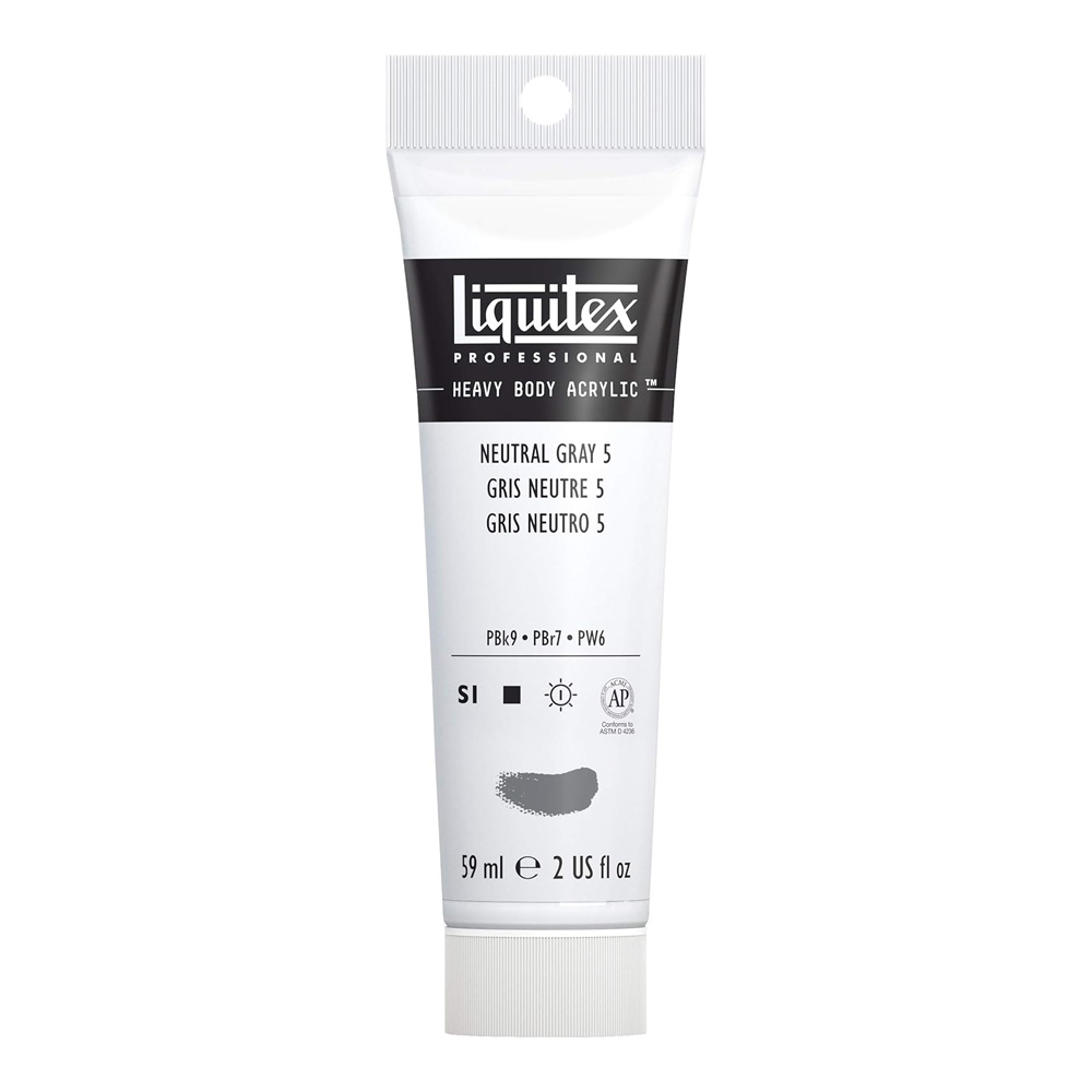 Liquitex Hvy Acrylic 2 oz Neutral Gray V5