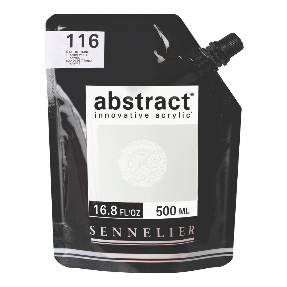 Abstract Acrylic 500 ml Titanium White