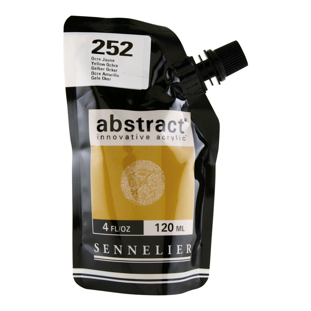 Abstract Acrylic 120 ml Yellow Ochre