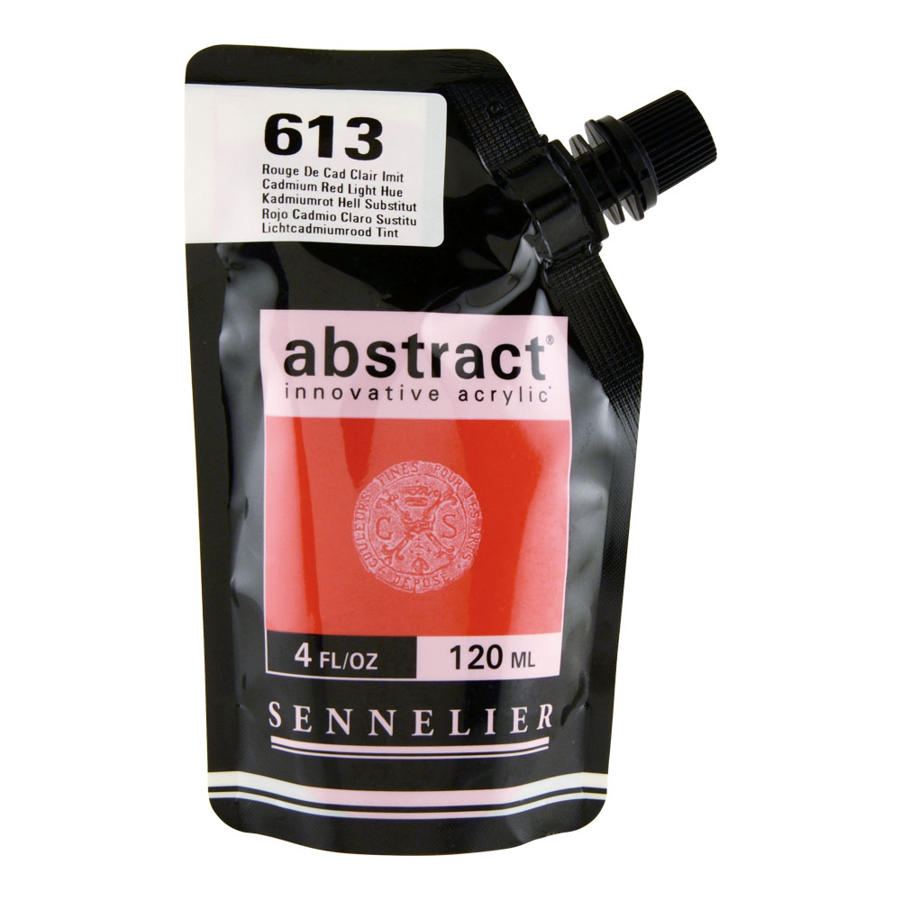 Abstract Acrylic 120 ml Cadmium Red Light Hue