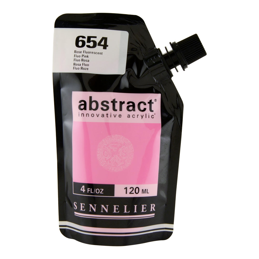 Abstract Acrylic 120 ml Fluorescent Pink