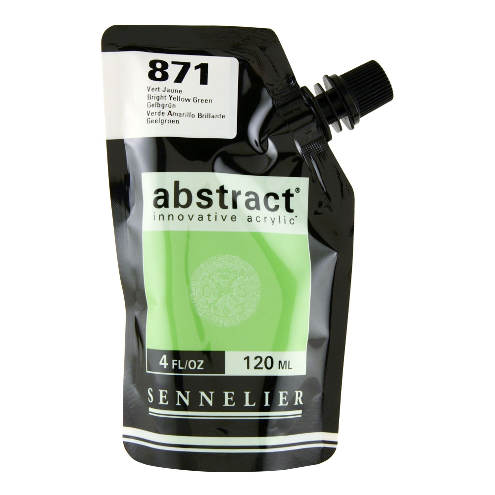 Abstract Acrylic 120 ml Bright Yellow Green