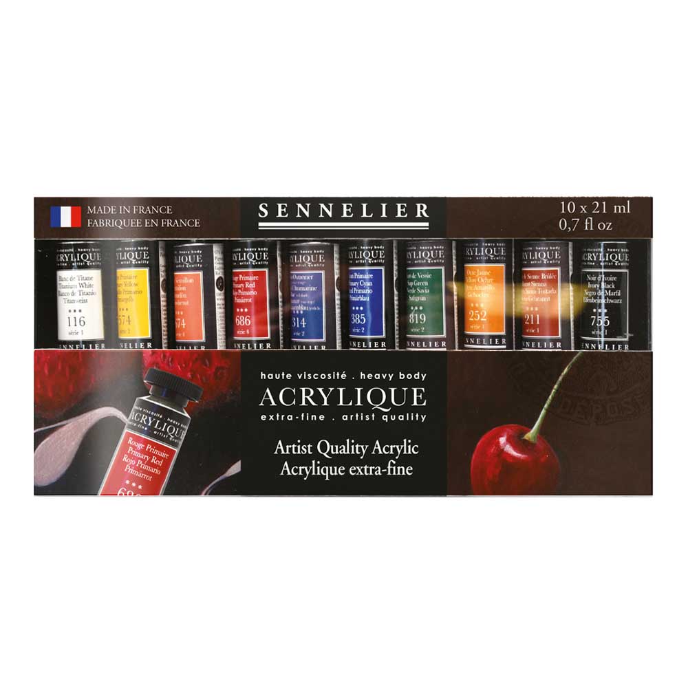 Sennelier Artist Acrylique Set 10-21 ml Tubes