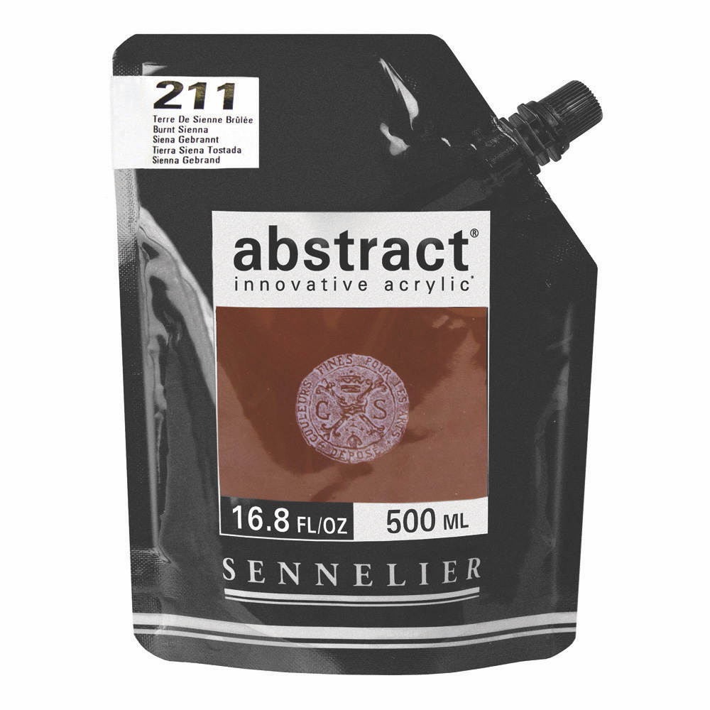 Abstract Acrylic 500 ml Burnt Sienna