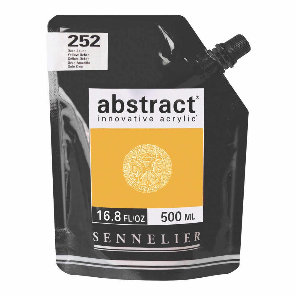 Abstract Acrylic 500 ml Yellow Ochre