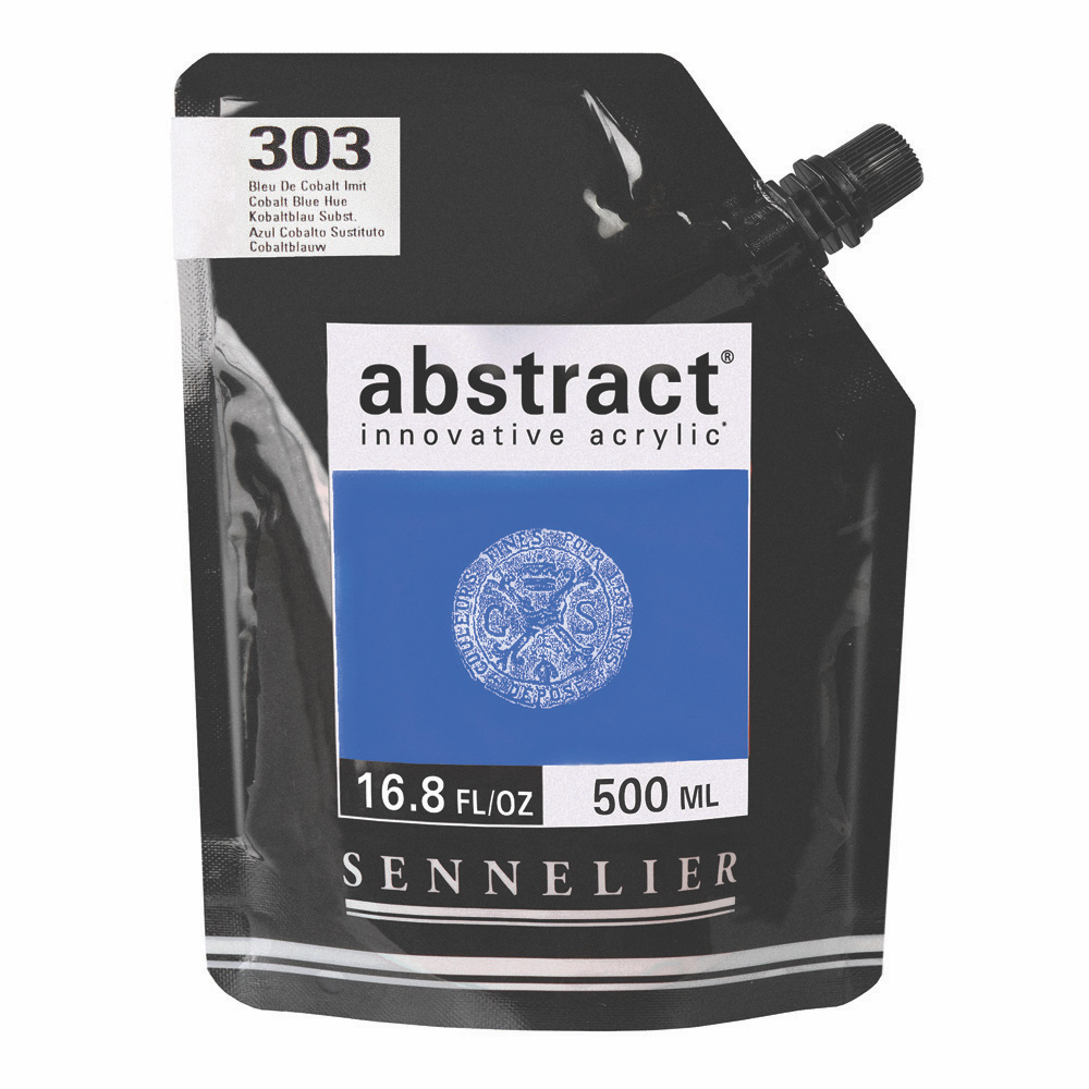 Abstract Acrylic 500 ml Cobalt Blue