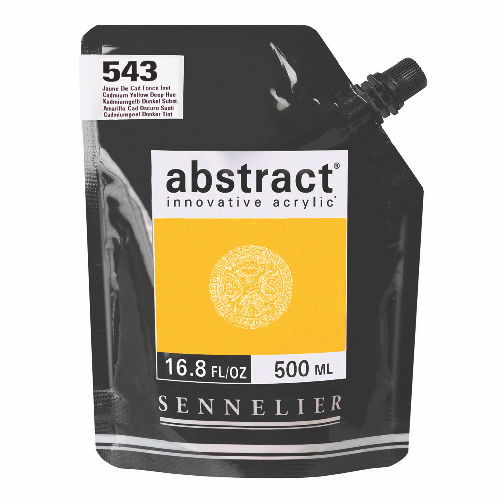 Abstract Acrylic 500 ml Cad Yellow Deep Hue